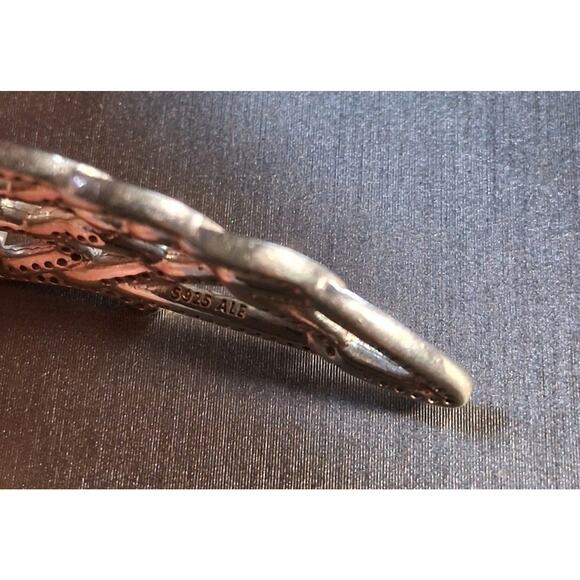 Authentic Pandora Retired Angel Wing Pendant. Pave. 925 Sterling Silver. - Picture 3 of 5